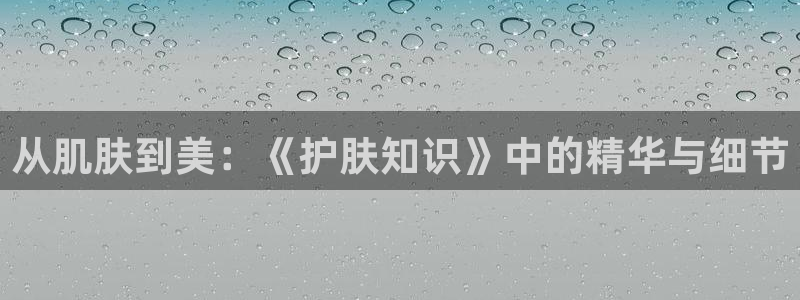 笔趣书阁免费下载：从肌肤到美：《护肤知识》中的精华与细节